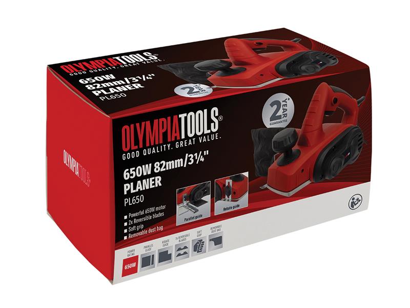 Olympia Planer 82mm (3.1/4in) 650W 240V